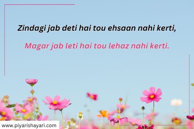 life shayari in english